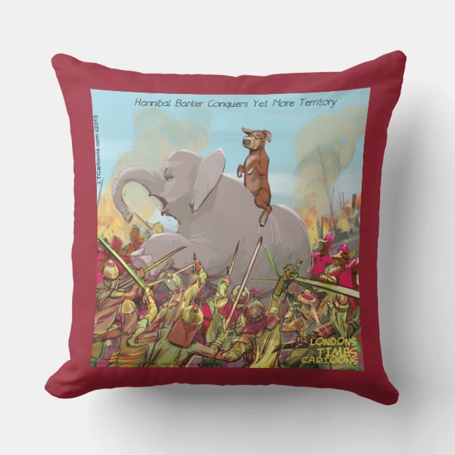 Hannibal Barca Eroberer Funny Funny Pillow Kissen (Vorderseite)