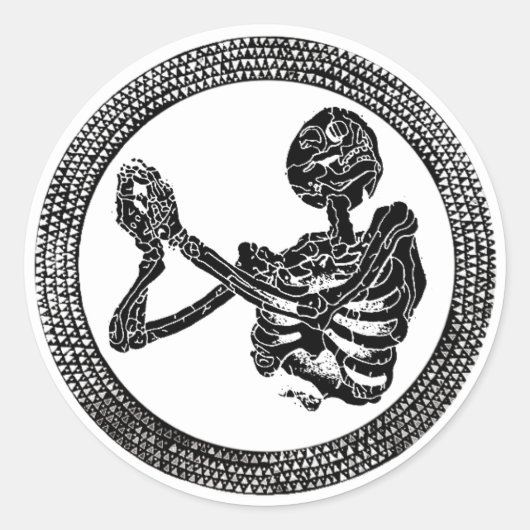 Hannibal Church Floor Skeleton Sticker (Vorderseite)