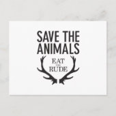 Hannibal Lecter - Essen Sie die Rude (Rett die Tie Postkarte (Vorderseite)