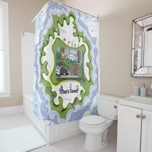 Hannibal Lecturn | Satirischer Humor Duschvorhang (Beispiel)