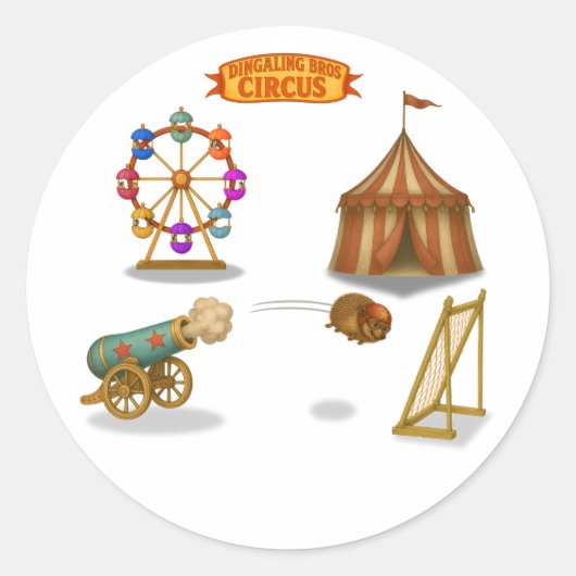 Hannibal the Cannonball Runder Aufkleber (Vorderseite)