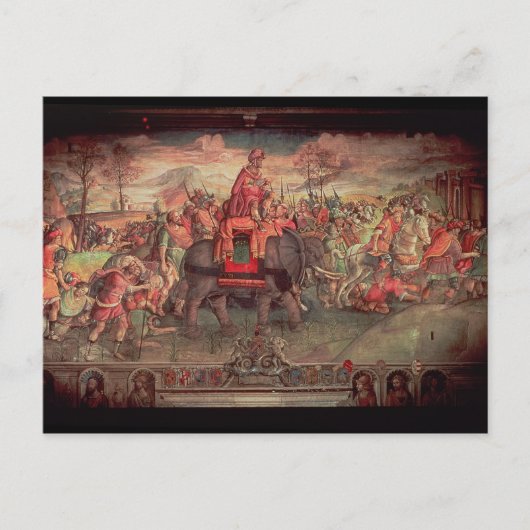 Hannibal über die Alpen Postkarte (Vorderseite)