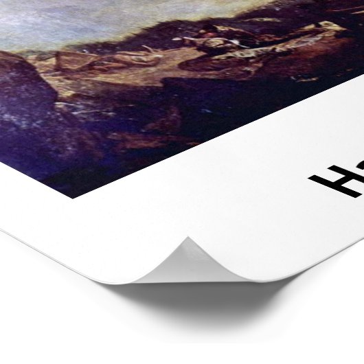 Hannibal überquert Alpen von Joseph William Turner Poster (Ecke)