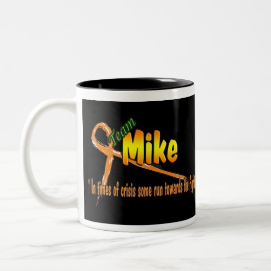 Hannibal Zitat, Team-Mike-Tasse Zweifarbige Tasse (Links)