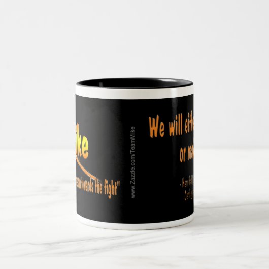 Hannibal Zitat, Team-Mike-Tasse Zweifarbige Tasse (Mittel)