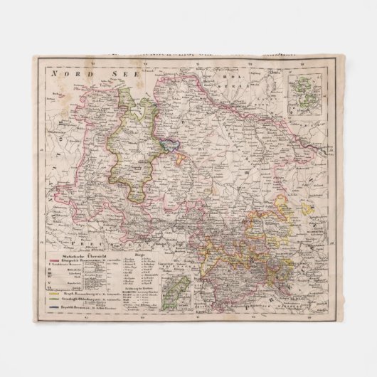 Hannover, Deutschland Fleecedecke (Vorderseite (Horizontal))