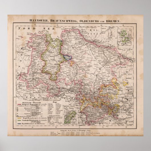 Hannover, Deutschland Poster (Vorne)