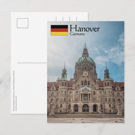 Hannover Deutschland Postkarte (Vorne/Hinten)