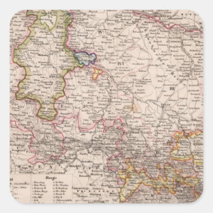 Hannover, Deutschland Quadratischer Aufkleber