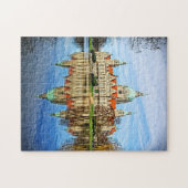 Hannover, Deutschland - Rathaus Reflektionen Puzzl Puzzle (Horizontal)