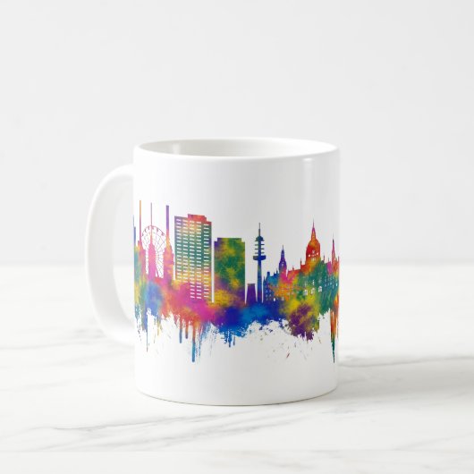 Hannover Deutschland Skyline Kaffeetasse (Vorderseite Links)