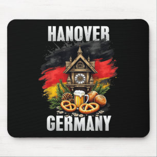 Hannover Deutschland Souvenir German Flag Travel Mousepad