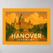 Hannover Deutschland Stadt Kunst Poster (Vorne)