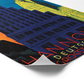 Hannover, Deutschland Vintage Travel Poster (Ecke)