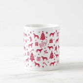 Hannover Hound Weihnachtsdesign Kaffeetasse (Mittel)