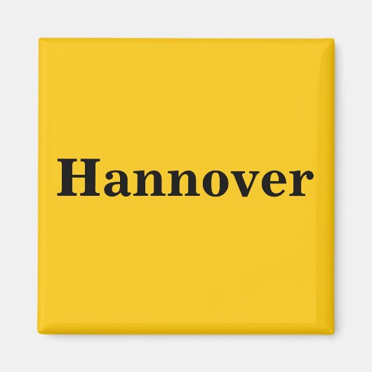 Hannover Magnet Schild Gold Gleb (Vorne)