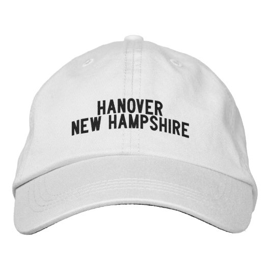 Hannover New Hampshire Hat Bestickte Baseballkappe (Vorderseite)