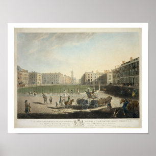 Hannover Platz, graviert von Robert Pollard (1755- Poster