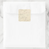 Hannover PO Quadratischer Aufkleber (Tasche)