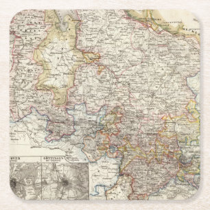 Hannover-Region von Deutschland Rechteckiger Pappuntersetzer