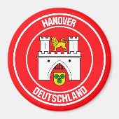 Hannover RundEmblem Magnet (Vorne)