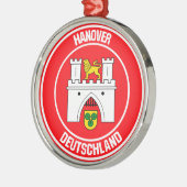 Hannover RundEmblem Ornament Aus Metall (Links)