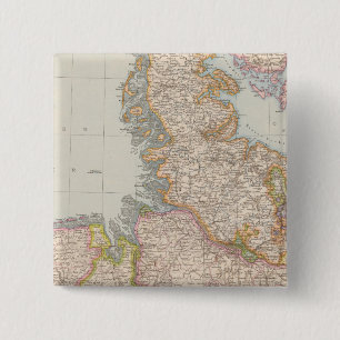 Hannover, Schleswig Holstein, Norddeutsche Karte Button