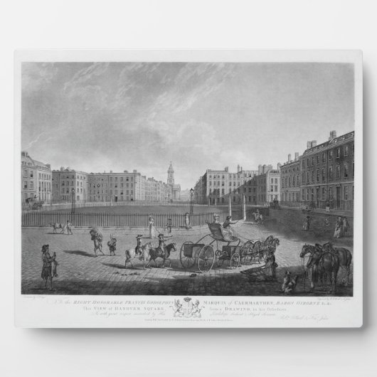Hannover Square, von einem Set mit vier Aussichten Fotoplatte (Vorderseite)