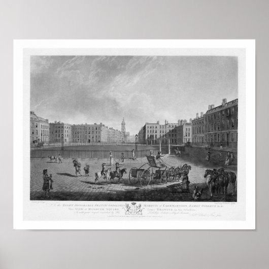 Hannover Square, von einem Set mit vier Aussichten Poster (Vorne)
