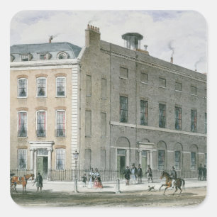 Hannover Square Zimmer für Konzerte Quadratischer Aufkleber