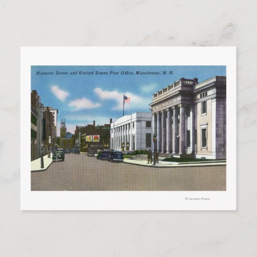 Hannover Street View der Post Postkarte (Vorderseite)