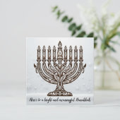 Hannukah Celebration Feiertagskarte (Stehend Vorderseite)