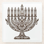 Hannukah Celebration Glasuntersetzer (Vorderseite)