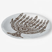 Hannukah Celebration Pappteller (Schrägansicht)