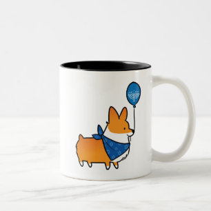 Hannukah Corgi-Tasse Zweifarbige Tasse