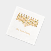 Hannukah Foil Stamps Napkins Servietten Mit Folie (Links)
