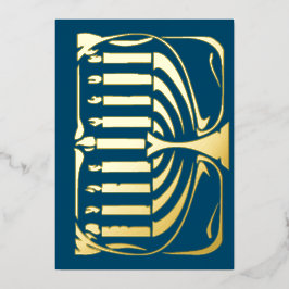 Hannukah-Folie Folien Feiertagskarte