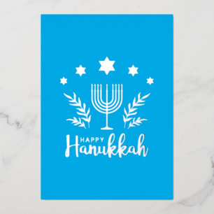 Hannukah-Folie Folien Feiertagskarte