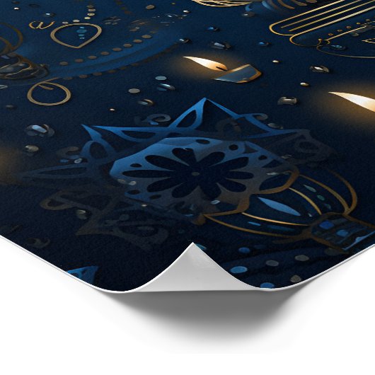 Hannukah Holiday Poster (Ecke)