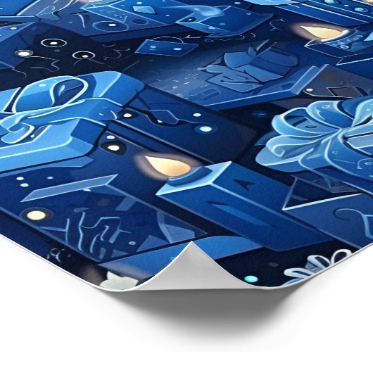 Hannukah Holiday Poster (Ecke)