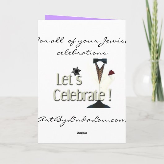 Hannukah Karte (Rückseite)