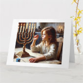 Hannukah Lights, Karte (Gelbe Blume)