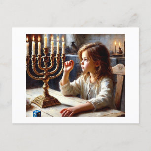 Hannukah Lights, Postkarte