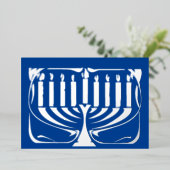 Hannukah menorah folien feiertagskarte (Stehend vorne)