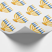 Hannukah Menorah Geschenkpapier (Ecke)