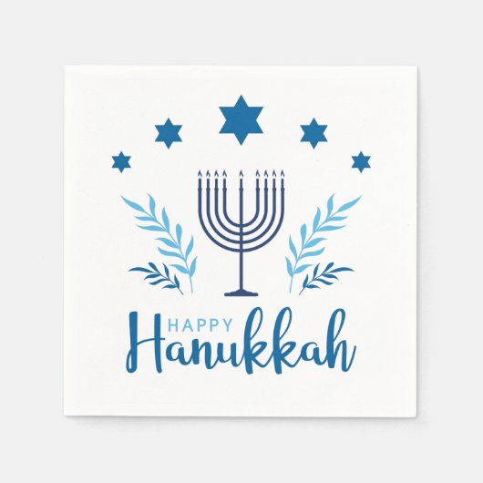 Hannukah menorah serviette (Vorderseite)
