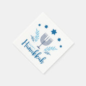 Hannukah menorah serviette (Ecke)