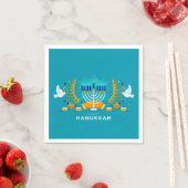 Hannukah menorah serviette (Beispiel)