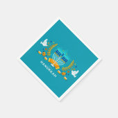 Hannukah menorah serviette (Ecke)