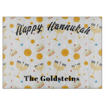 Hannukah Menorah Tropfen Board Candle Tischset
